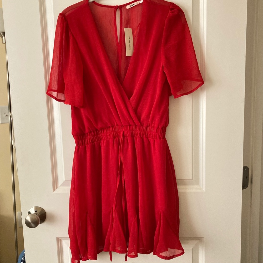 Francesca’s red dress